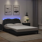 Vidaxl bedframe viana met led zonder matras zwart 140x200 cm
