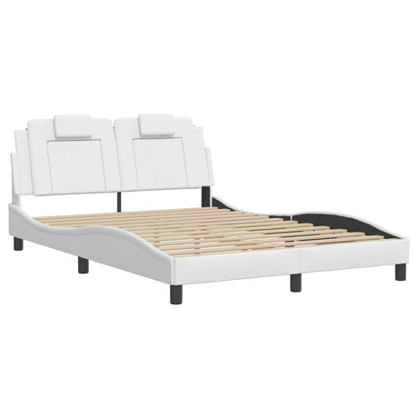 Vidaxl bedframe viana met led zonder matras wit 140x200 cm