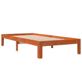 Vidaxl bedframe zonder matras massief grenenhout wasbruin 75x190 cm