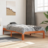 Vidaxl bedframe zonder matras massief grenenhout wasbruin 90x190 cm