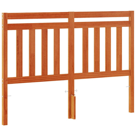 Vidaxl hoofdbord 135 cm massief grenenhout wasbruin