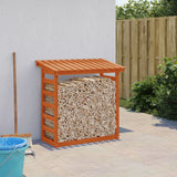 Vidaxx Kaminholzregal 108x64,5x110 cm massives Kiefernholz, waschbraun