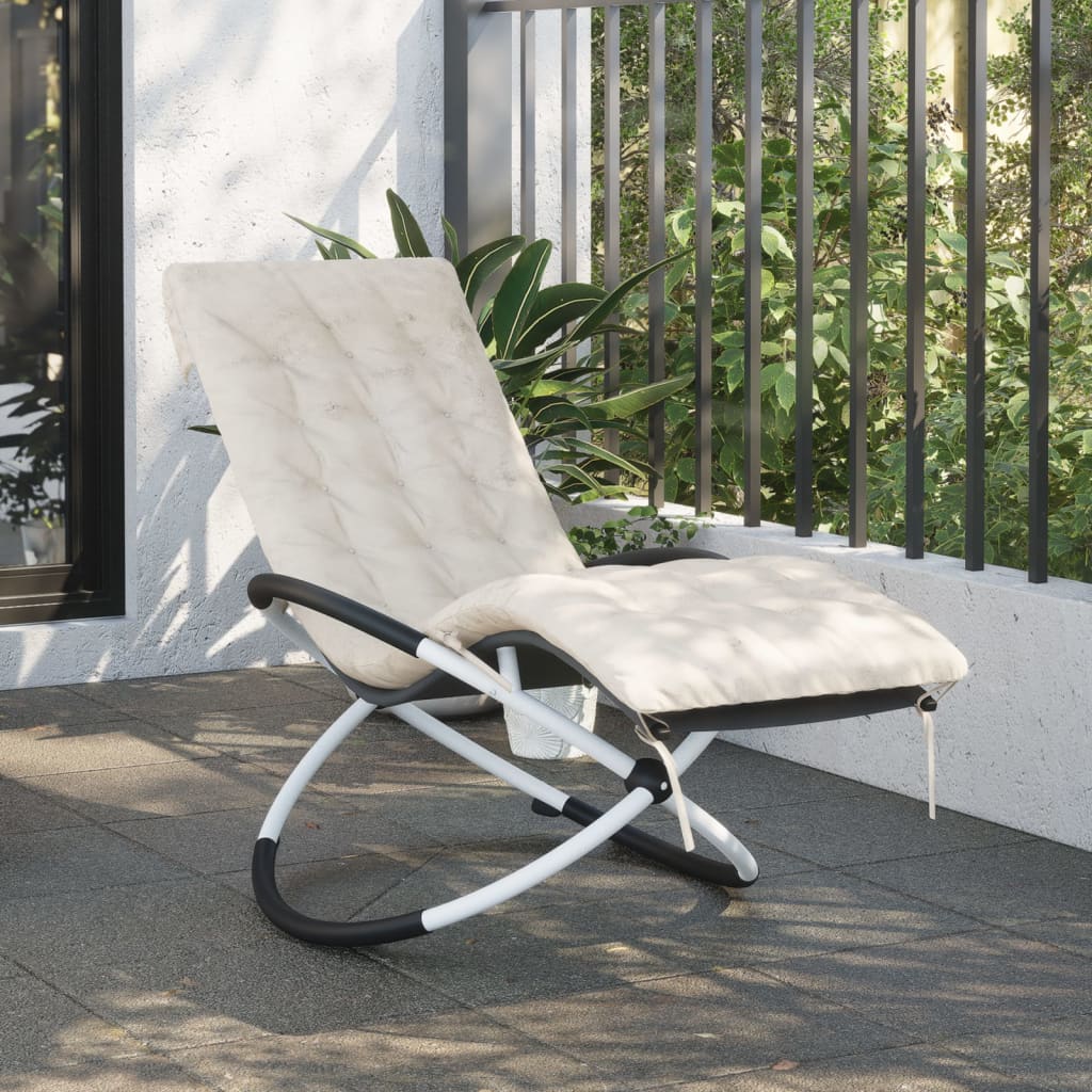Vidaxx Liegekissen 160x50x10 cm Wildlederimitat creme