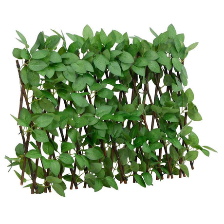Vidaxx künstliche Efeupflanze am Spalier 5 Stück ausziehbar 180x30 cm grün