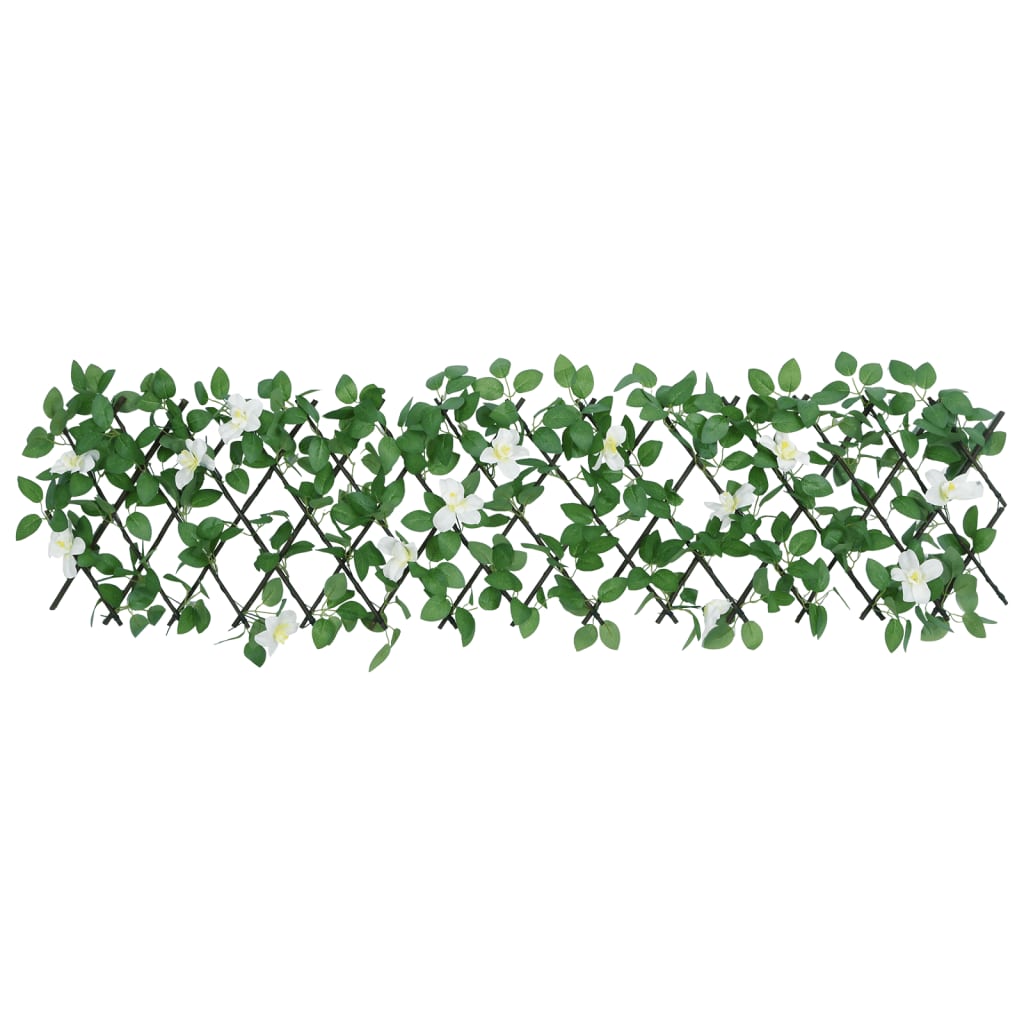 Vidaxx künstliche Efeupflanze am Spalier ausziehbar 180x30 cm grün