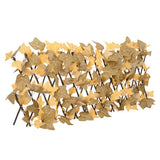 Vidaxx Kunstpflanze Ahornblatt am Spalier ausziehbar 180x30 cm Orange