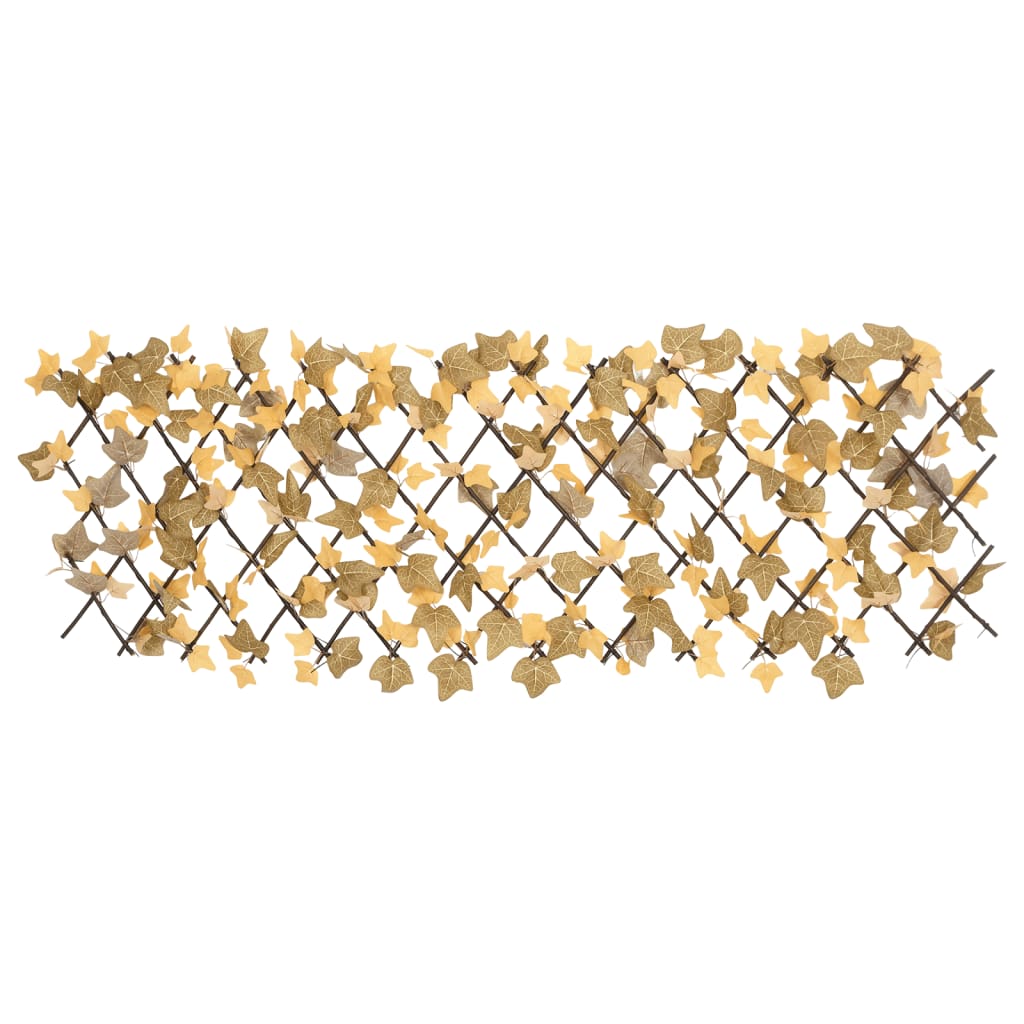 Vidaxx Kunstpflanze Ahornblatt am Spalier ausziehbar 180x60 cm Orange