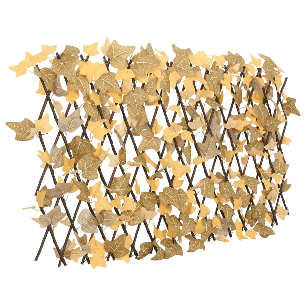 Vidaxx Kunstpflanze Ahornblatt-Spalier 5 Stk. ausziehbar 180x60 cm Orange