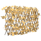 Vidaxx Kunstpflanze Ahornblatt-Spalier 5 Stk. ausziehbar 180x60 cm Orange