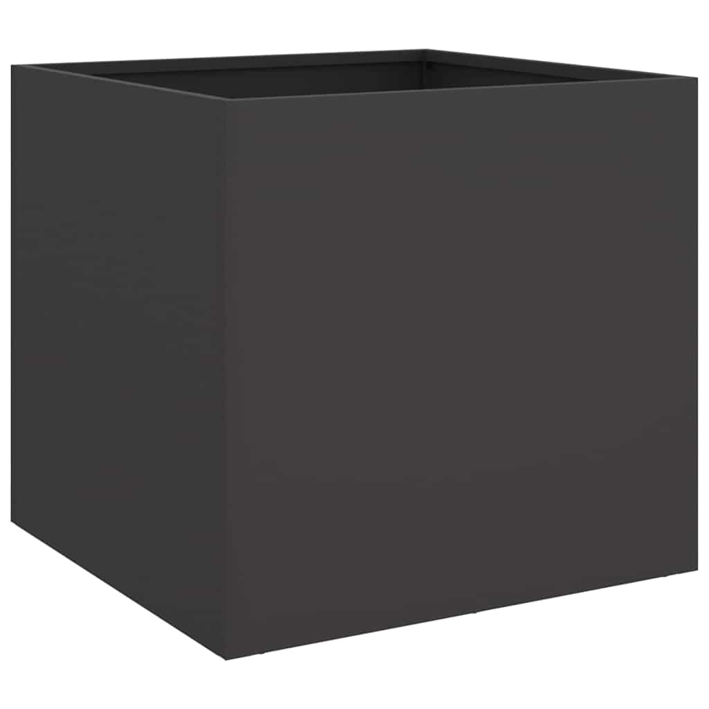 Vidaxx Pflanzgefäß 42x40x39 cm Stahl schwarz