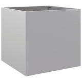 Vidaxx Pflanzgefäß 49x47x46 cm verzinkter Stahl silberfarben