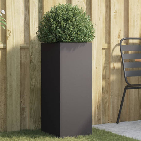 Vidaxx Pflanzgefäß 32x29x75 cm Stahl schwarz