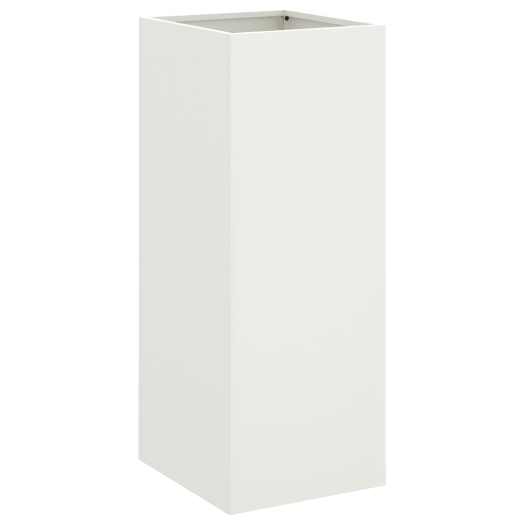 Vidaxx Pflanzgefäß 32x29x75 cm Stahl weiß
