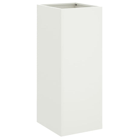 Vidaxx Pflanzgefäß 32x29x75 cm Stahl weiß