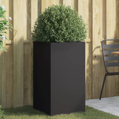 Vidaxx Pflanzgefäß 42x38x75 cm Stahl schwarz
