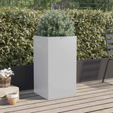 Vidaxx Pflanzgefäß 42x38x75 cm verzinkter Stahl silberfarben