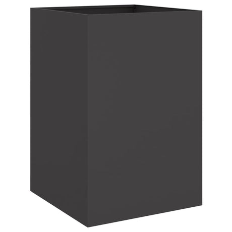 Vidaxx Pflanzgefäß 52x48x75 cm Stahl schwarz