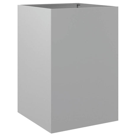 Vidaxx Pflanzgefäß 52x48x75 cm verzinkter Stahl silberfarben