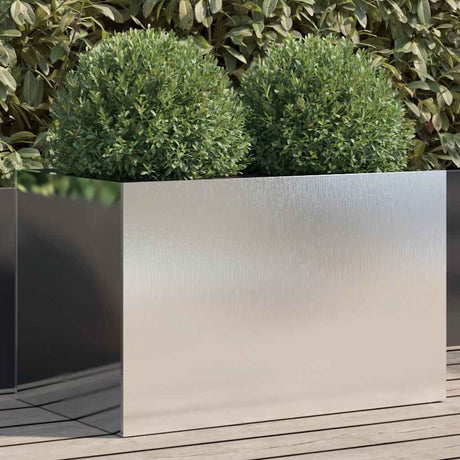 Vidaxx Pflanzgefäß 62x40x39 cm Edelstahl silberfarben
