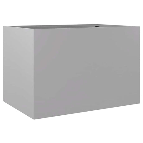 Vidaxx Pflanzgefäß 62x40x39 cm verzinkter Stahl silberfarben