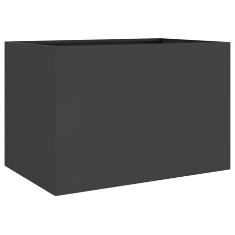 Vidaxx Pflanzgefäß 62x47x46 cm Stahl schwarz