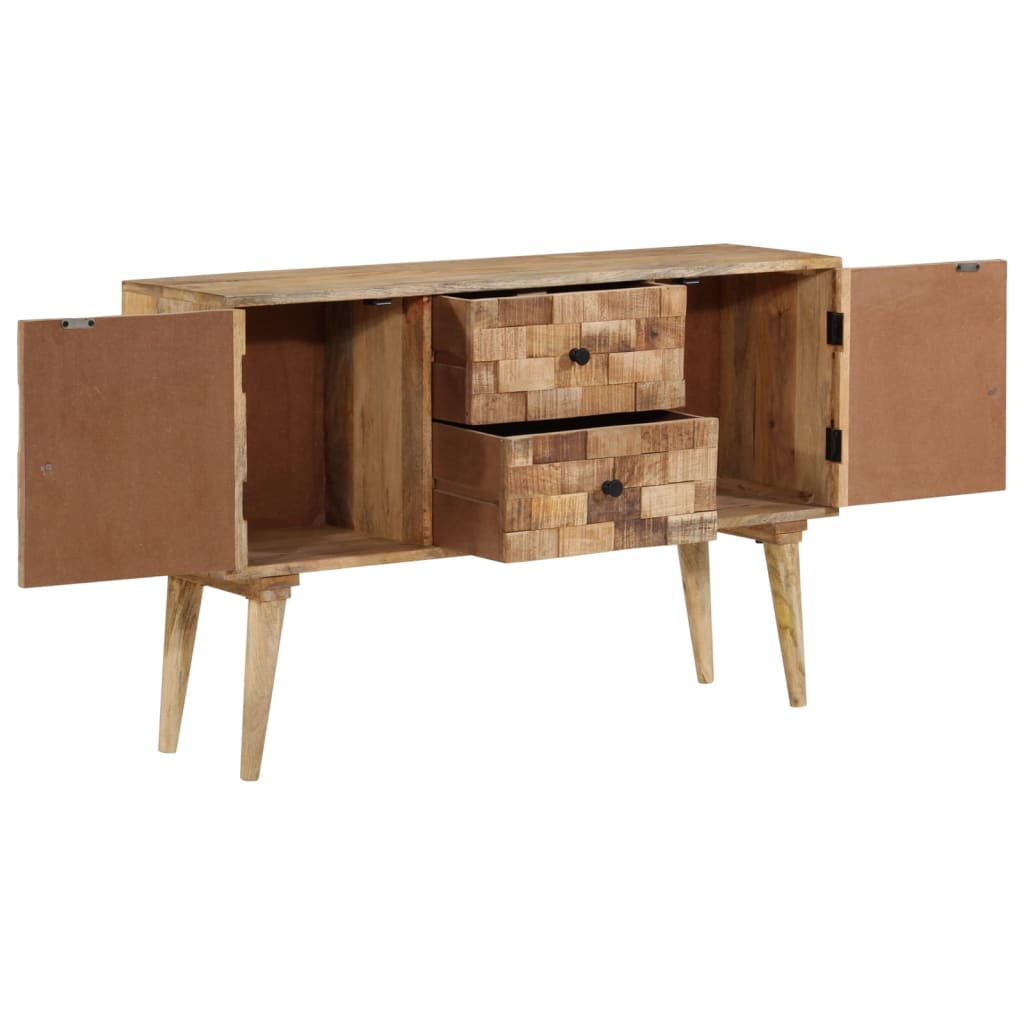 Vidaxl dressoir 110x30x70 cm massief mangohout