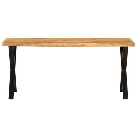 Vidaxl bankje met natuurlijke rand 105 cm massief acaciahout