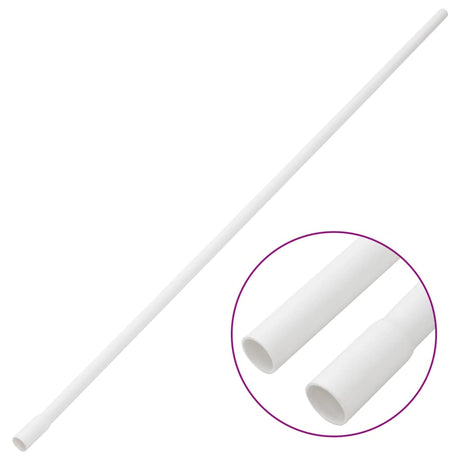 Vidaxxl Kabelkanäle mit Schellen ø16 mm 10 m PVC