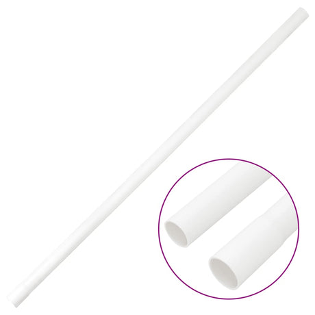 Vidaxxl Kabelkanäle mit Schellen ø20 mm 10 m PVC
