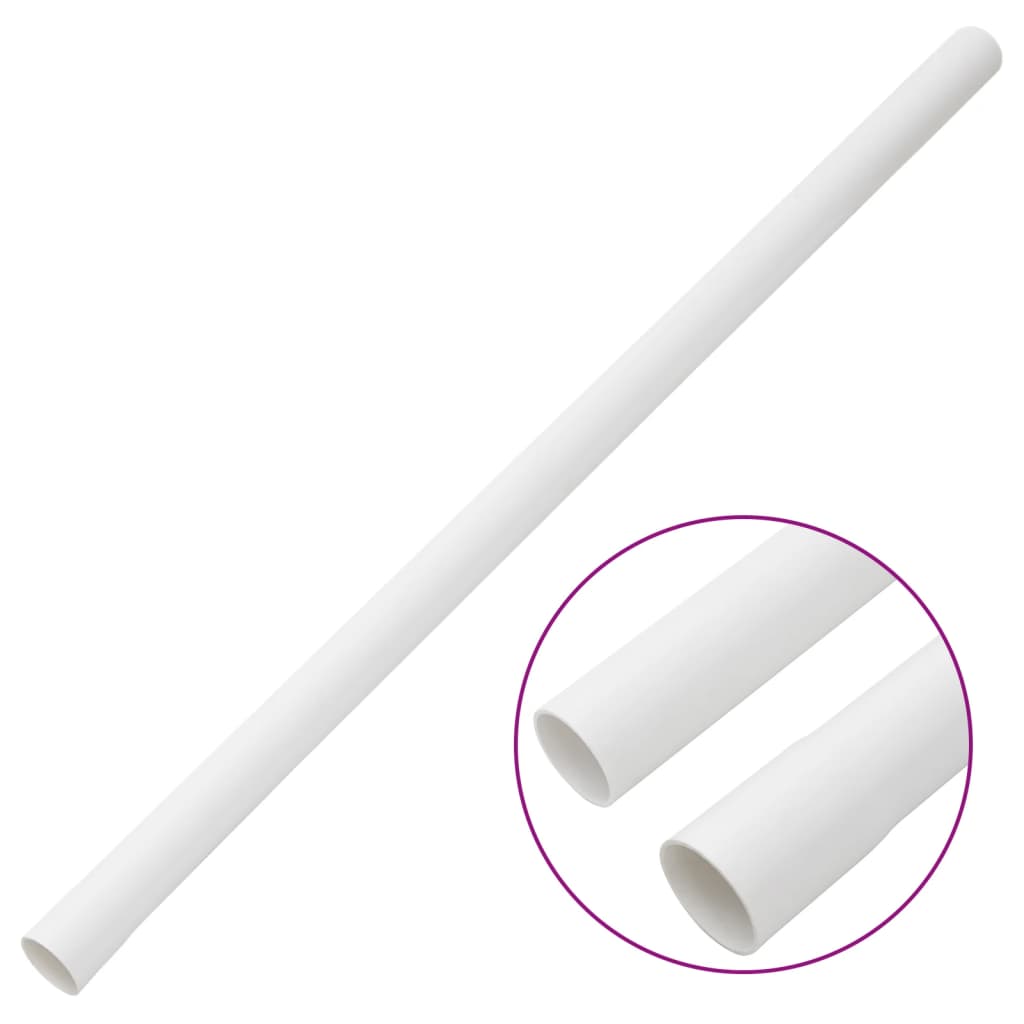 Vidaxxl Kabelkanäle mit Schellen ø30 mm 30 m PVC
