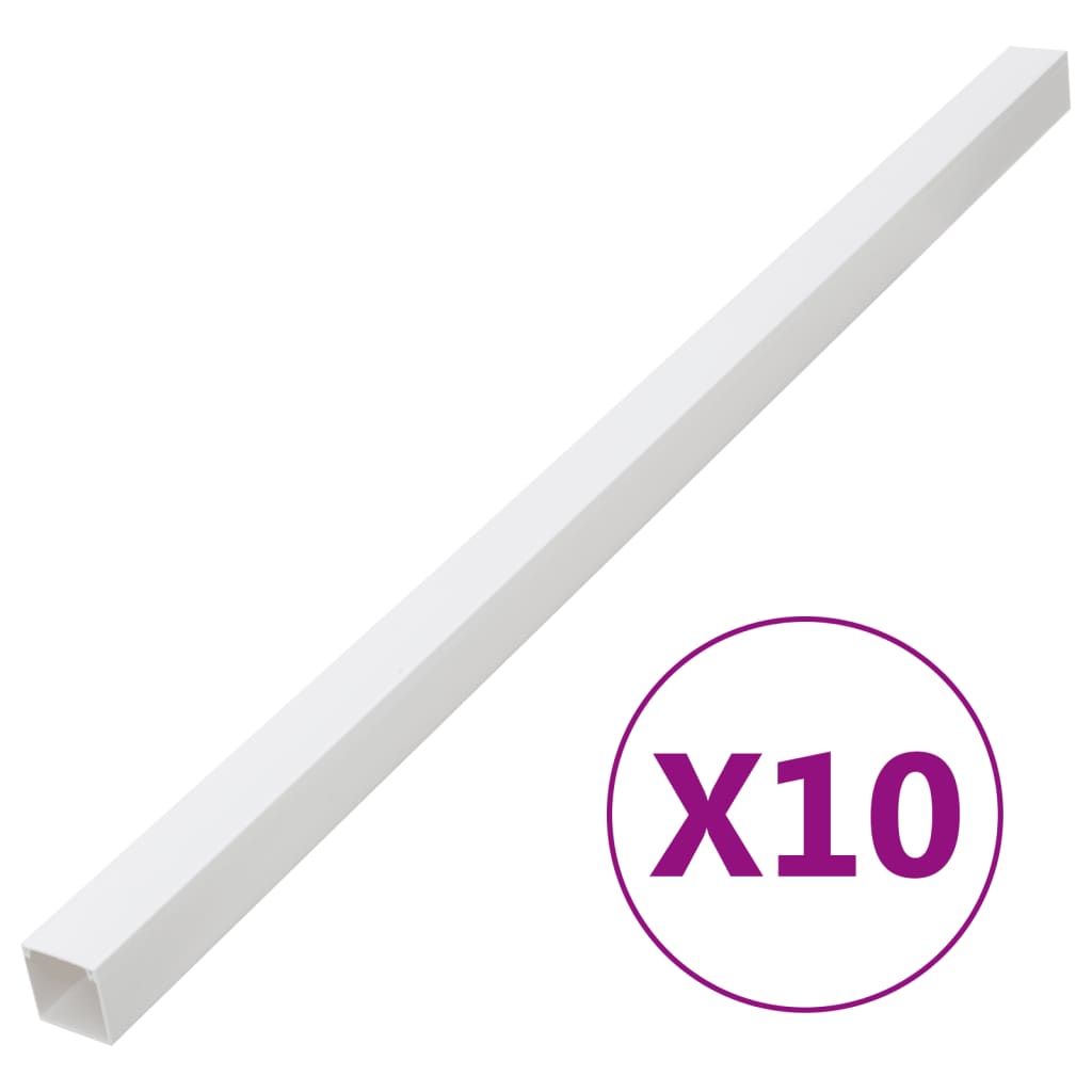 Vidaxxl Kabelkanal 150x50 mm 10 m PVC