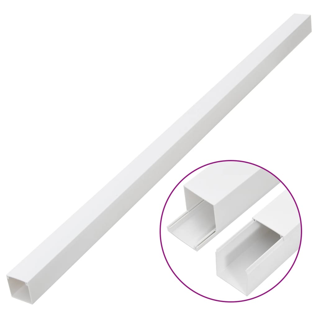Vidaxxl Kabelkanal 33x33 mm 30 m PVC