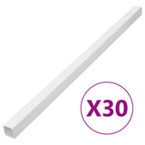 Vidaxxl Kabelkanal 40x40 mm 30 m PVC