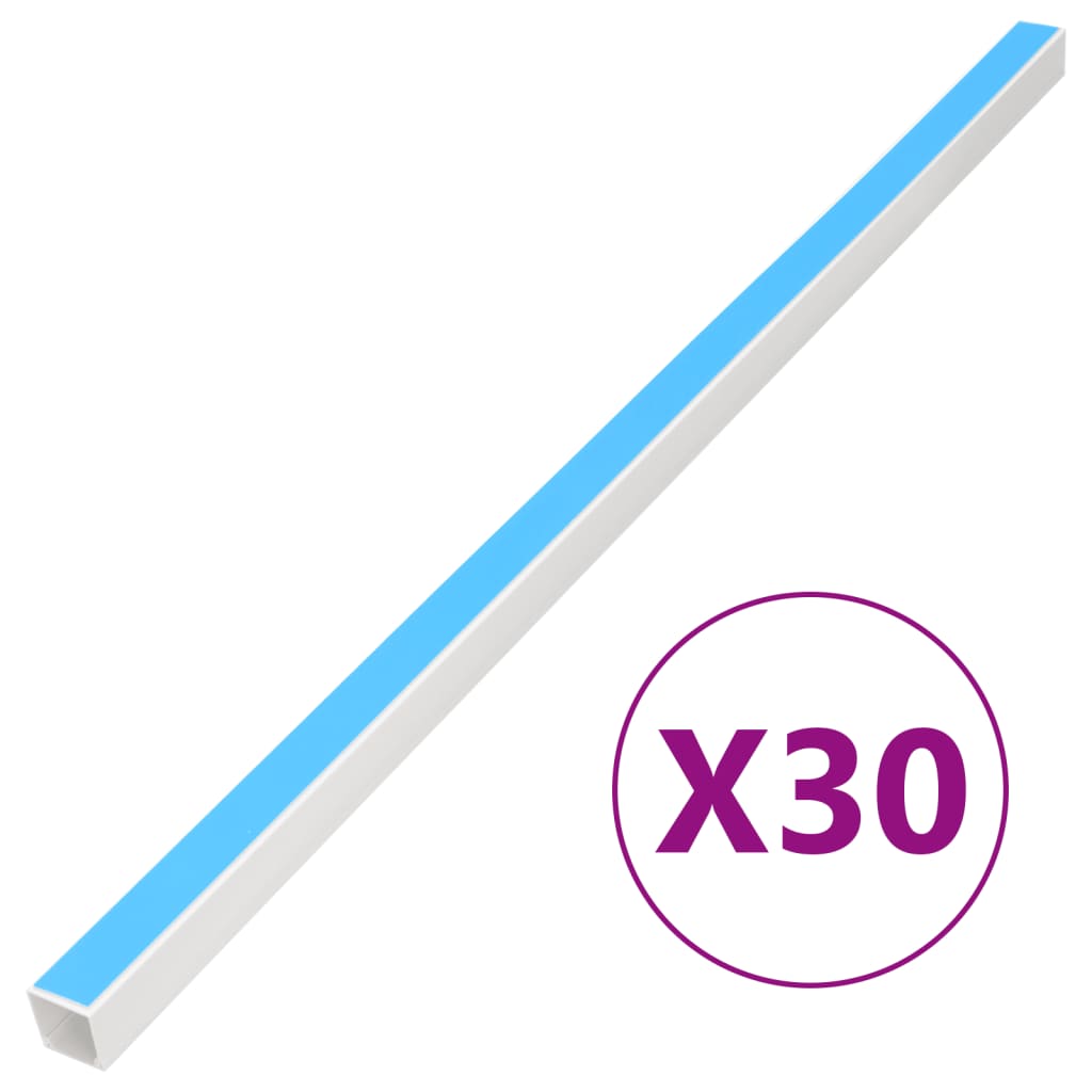 Vidaxxl Kabelkanal selbstklebend 25x16 mm 30 m PVC