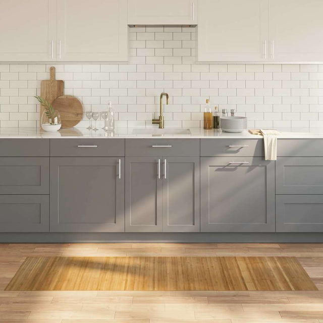 Vidaxl vloerkleed rechthoekig 60x200 cm bamboe naturel