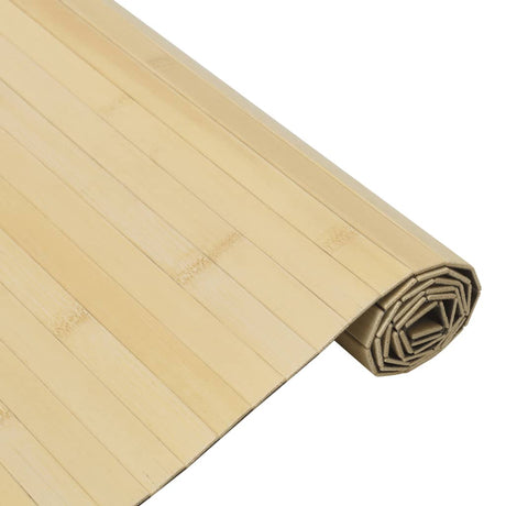 Vidaxl vloerkleed rechthoekig 60x200 cm bamboe lichtnaturel