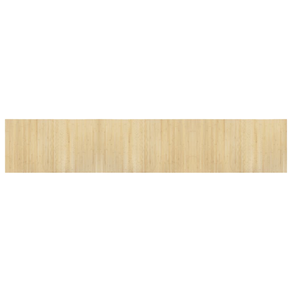 Vidaxx rechteckiger Teppich 60x300 cm Bambus hell natur