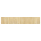 Vidaxx rechteckiger Teppich 60x300 cm Bambus hell natur