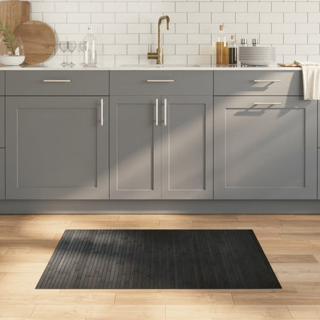 Vidaxx rechteckiger Teppich 70x100 cm Bambusgrau