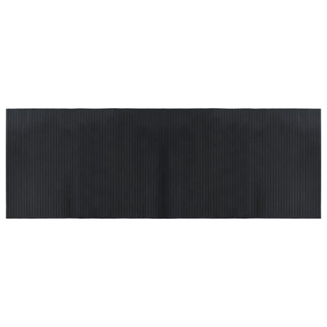 VidaXL Rechteckiger Teppich 70x200 cm Bambus schwarz