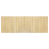 Vidaxx rechteckiger Teppich 70x200 cm Bambus hell natur