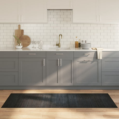Vidaxx rechteckiger Teppich 70x200 cm Bambusgrau