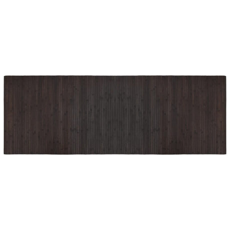VidaXL Rechteckiger Teppich 70x200 cm Bambus dunkelbraun