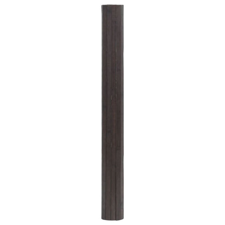 Vidaxx rechteckiger Teppich 70x300 cm Bambus dunkelbraun