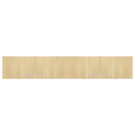 Vidaxx rechteckiger Teppich 70x400 cm Bambus hell natur