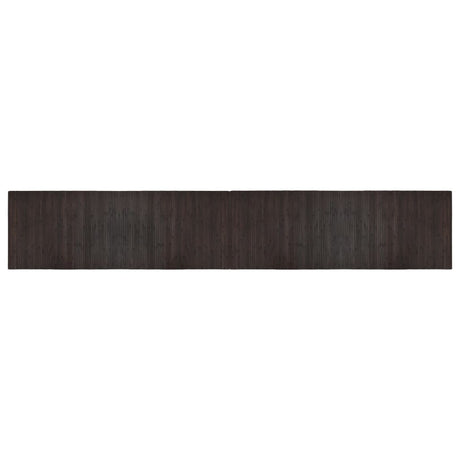 Vidaxx rechteckiger Teppich 70x400 cm Bambus dunkelbraun
