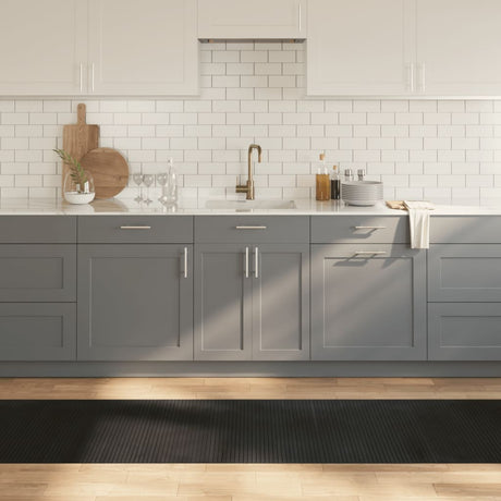 Vidaxx rechteckiger Teppich 70x500 cm Bambus schwarz