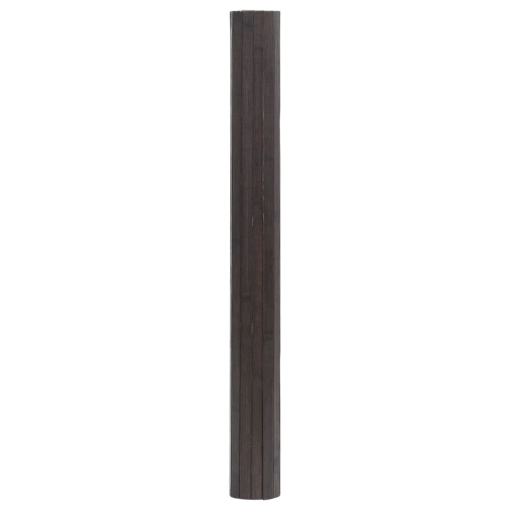 Vidaxx rechteckiger Teppich 70x500 cm Bambus dunkelbraun
