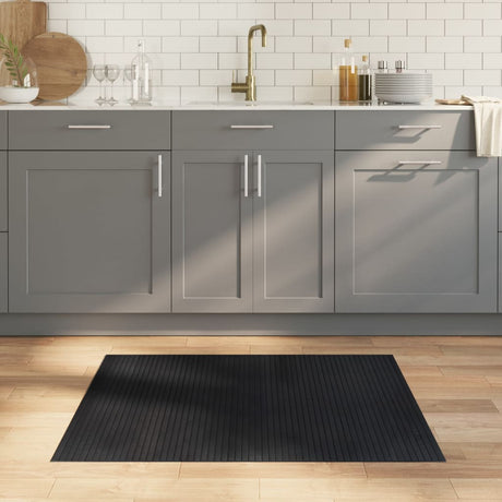 Vidaxx rechteckiger Teppich 80x100 cm Bambus schwarz