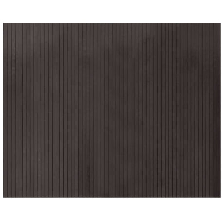 Vidaxx rechteckiger Teppich 80x100 cm Bambus dunkelbraun